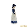 Kép 3/10 - Lippelsdorf porcelán -  Csengettyű nőalak kosárral