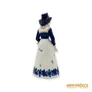 Kép 4/10 - Lippelsdorf porcelán -  Csengettyű nőalak kosárral