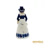 Kép 5/10 - Lippelsdorf porcelán -  Csengettyű nőalak kosárral