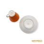 Kép 4/4 - Freinberger porcelán -  Fekete-narancssárga kávés készlet
