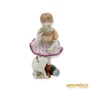 Kép 1/10 - Herendi porcelán - Kislány cicával