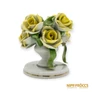 Kép 2/7 - Herendi porcelán -  Rózsacsokor gyertyatartóval