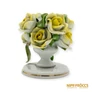 Kép 4/7 - Herendi porcelán -  Rózsacsokor gyertyatartóval