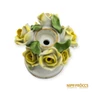 Kép 6/7 - Herendi porcelán -  Rózsacsokor gyertyatartóval
