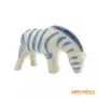 Kép 4/10 - Polonne porcelán -  Legelésző zebra