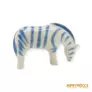 Kép 5/10 - Polonne porcelán -  Legelésző zebra