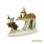 Kép 4/10 - Lippelsdorf porcelán -  Őzikék madárral
