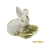 Kép 2/10 - Zsolnay porcelán -  Nyúl levéllel