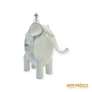 Kép 2/10 - Aquincumi porcelán -  Maharadzsa elefánton aquazúr festéssel