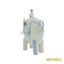Kép 6/10 - Aquincumi porcelán -  Maharadzsa elefánton aquazúr festéssel