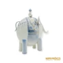 Kép 8/10 - Aquincumi porcelán -  Maharadzsa elefánton aquazúr festéssel