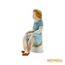 Kép 7/10 - Budapesti porcelán -  Ülő lány