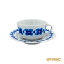 Kép 4/7 - Alföldi porcelán -  Kék Piri mintás teás csésze+alj 4 darab