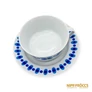 Kép 6/7 - Alföldi porcelán -  Kék Piri mintás teás csésze+alj 4 darab