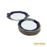 Kép 1/7 - Zsolnay porcelán - Pompadour mintás süteményes tálak