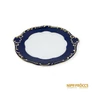 Kép 3/7 - Zsolnay porcelán -  Pompadour mintás süteményes tálak