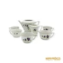 Kép 3/4 - Zsolnay porcelán -  Ibolya mintás teás készlet 5 személyes