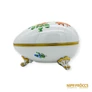 Kép 4/8 - Herendi porcelán -  Tojás alakú bonbonier