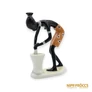 Kép 4/10 - Hollóházi porcelán -  Vajköpülő nő