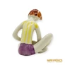 Kép 5/10 - Drasche porcelán -  Ülő fiú