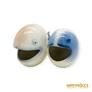 Kép 2/10 - Aquincumi porcelán -  Hal pár aquazúr festéssel
