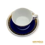 Kép 8/9 - Hollóházi porcelán -  Kék-arany 6 személyes kávés készlet