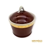 Kép 7/10 - Hollóházi porcelán -  Bordó-arany 6 személyes kávés készlet