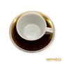 Kép 9/10 - Hollóházi porcelán -  Bordó-arany 6 személyes kávés készlet