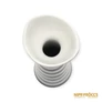 Kép 6/7 - Zsolnay porcelán -  Fekete-fehér csíkos macska váza