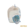 Kép 3/10 - Aquincumi porcelán -  Nagy bagoly aquazúr festéssel