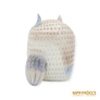 Kép 6/10 - Aquincumi porcelán -  Nagy bagoly aquazúr festéssel