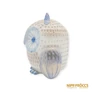Kép 7/10 - Aquincumi porcelán -  Nagy bagoly aquazúr festéssel
