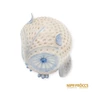 Kép 9/10 - Aquincumi porcelán -  Nagy bagoly aquazúr festéssel