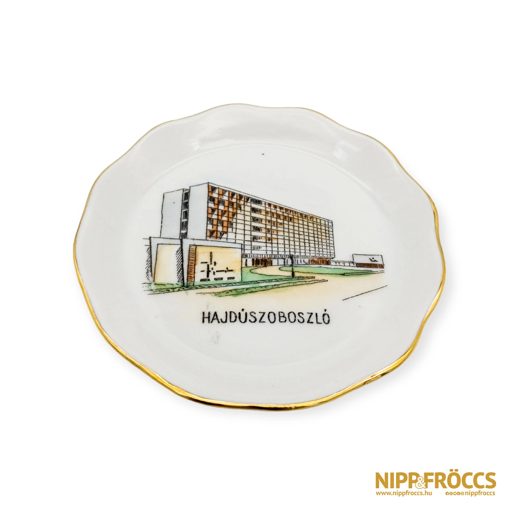 Hajdúszoboszlói emlék tányér